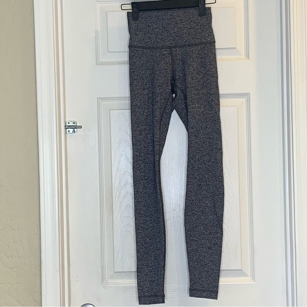 Lululemon Wunder Under High-Rise Tight 28" Heathered Black Size 2